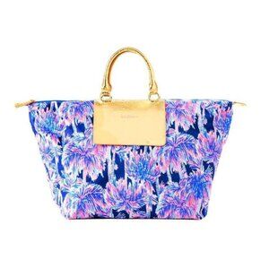 Lilly Pulitzer Packable Escape Weekender Bag in print Palms Up NWT RARE